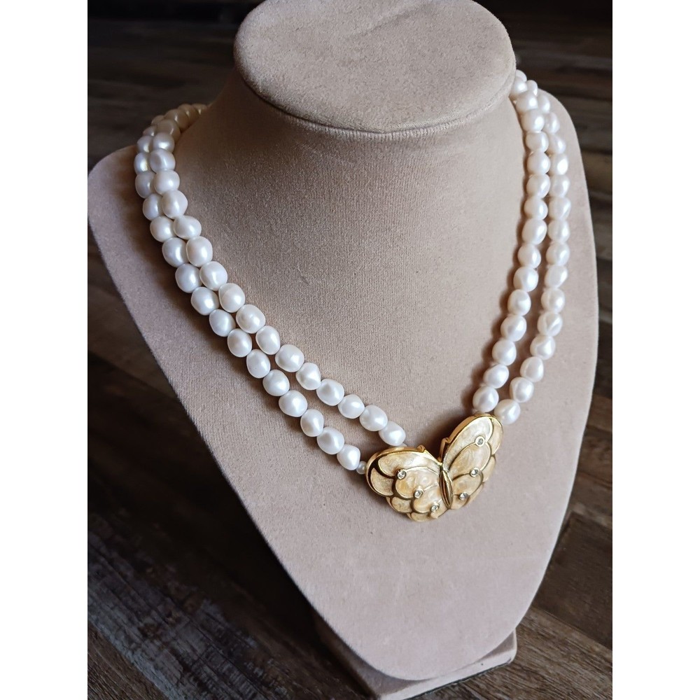 Kenneth Jay Lane For Avon Butterfly Neckalce